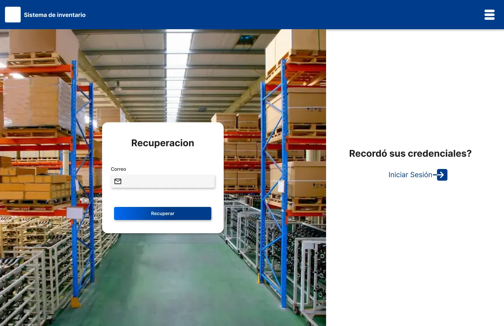 Recuperacion de credenciales